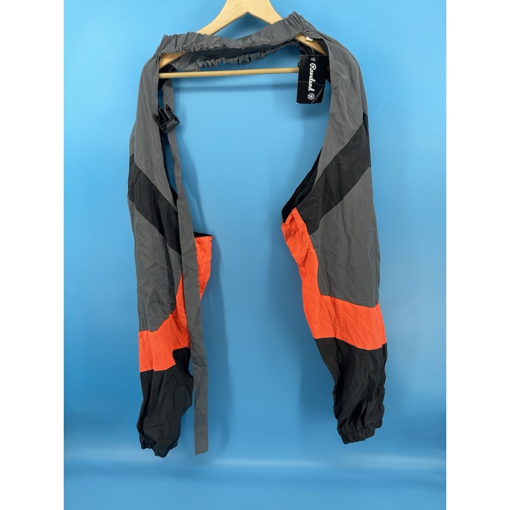 Rawpak Waterproof Rain Chaps Bike Cycling Leg Gaiters Gray Orange‎ OSFM